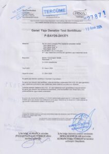 DIN 1402-B1 Certificate